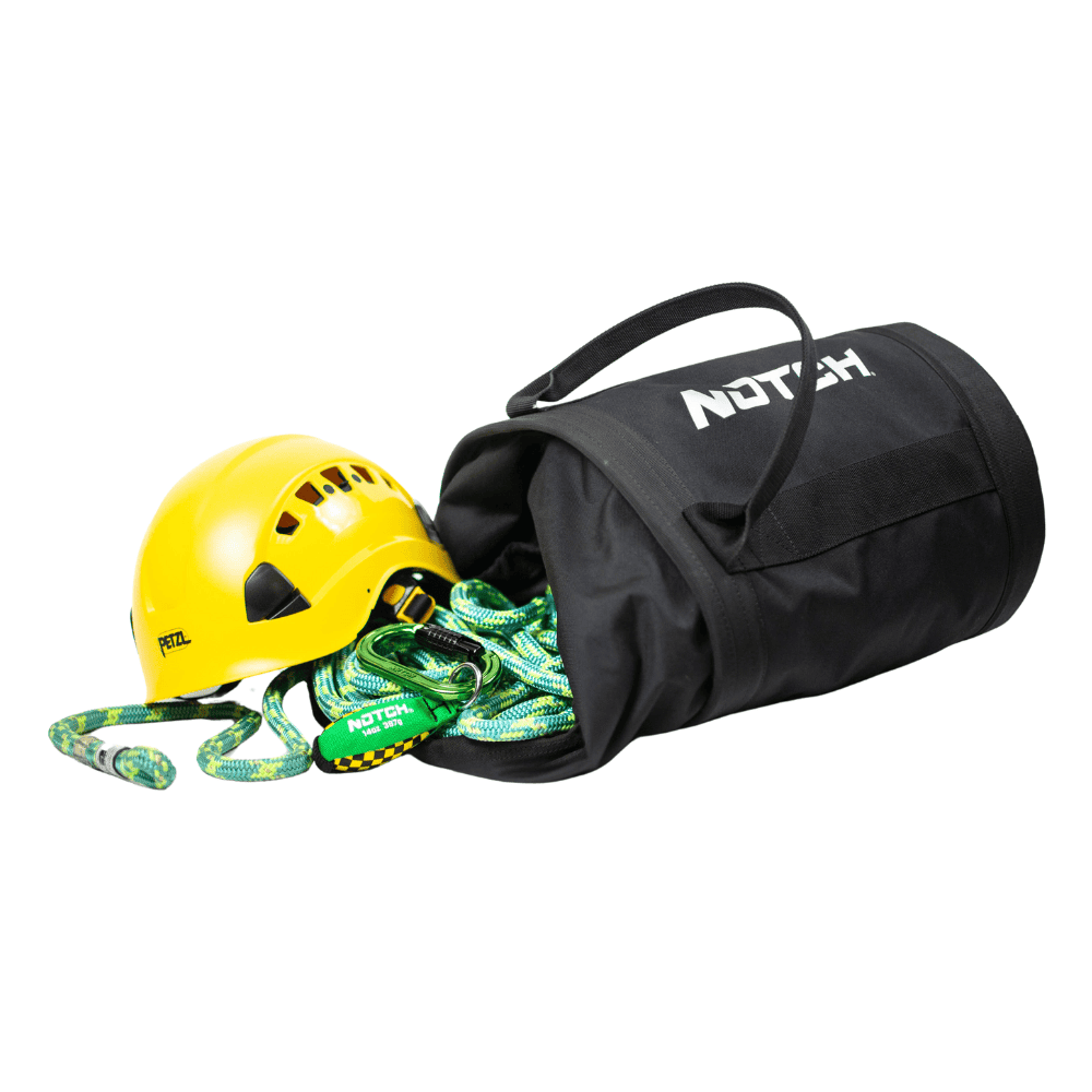 Notch Pro 250 Bag with helmet and rope