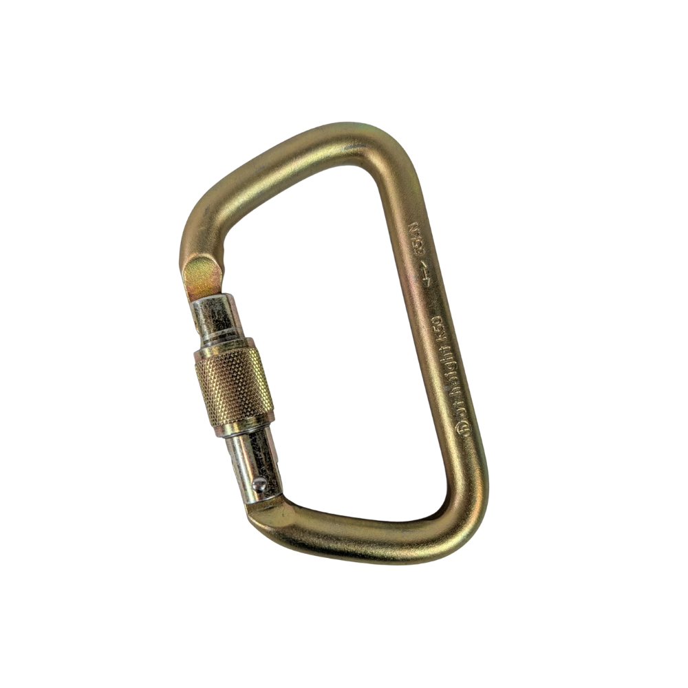 At Height K50SG Screwgate Large Steel D Carabiner