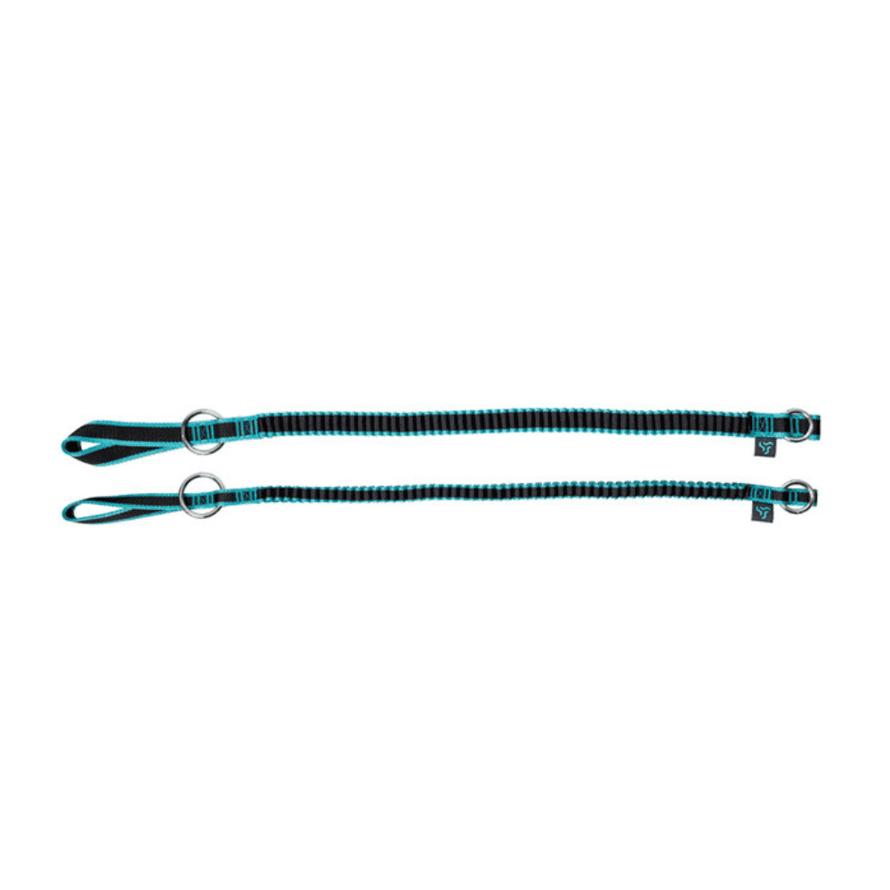 Notch Quick Cinch Chainsaw Lanyard teal and black with silver ring
