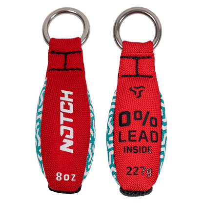 227g red Notch zero throw weight with silver loop