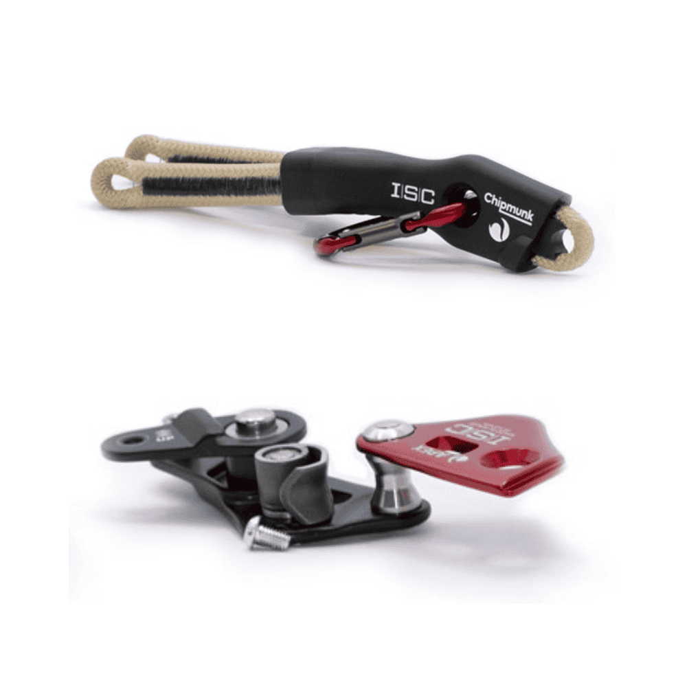 ISC Chipmunk FLEX Tether with red carabiner