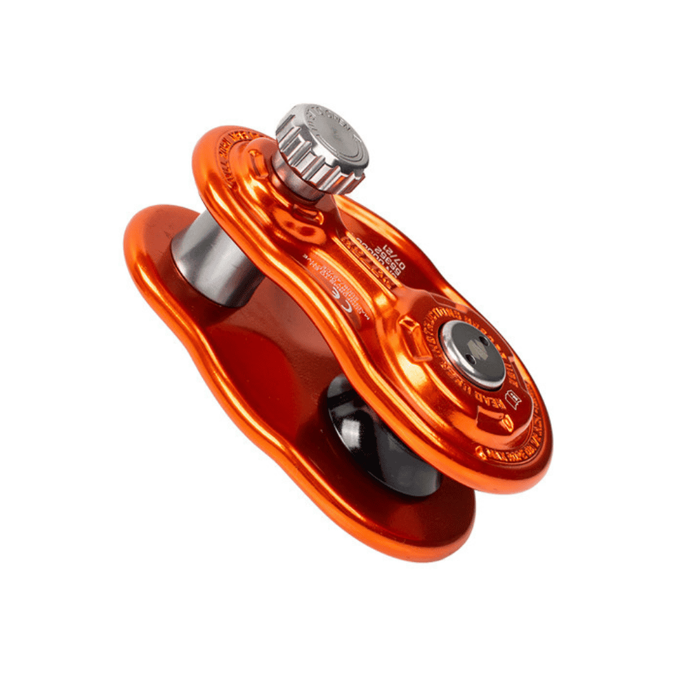Notch 1/2" Rigging Block in bright orange colour for ease of visibility