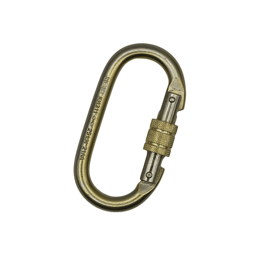 ISC Steel Oval Keyhook Screwgate Carabiner