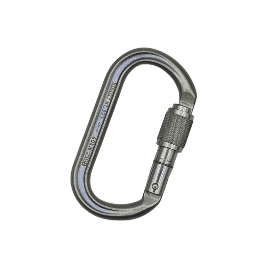 ISC Offset Oval Keylock Carabiner - Screwgate