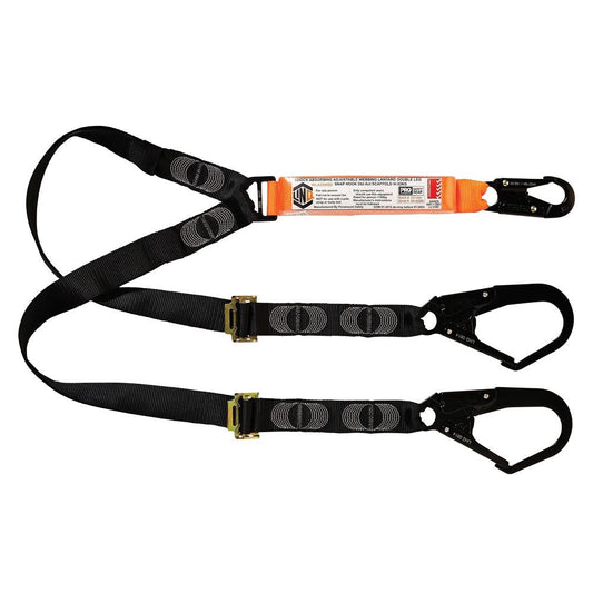 LINQ Elite Double Leg Elasticated Lanyard With SN& SDx2