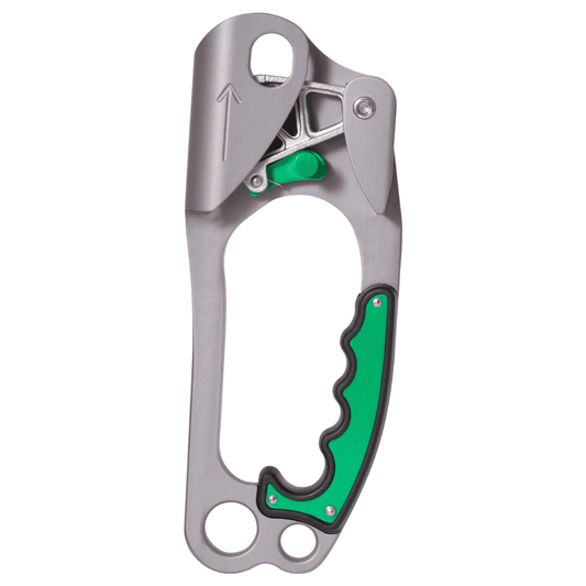 ISC Professional Hand Ascender- Right Hand with green moulded comfort grips