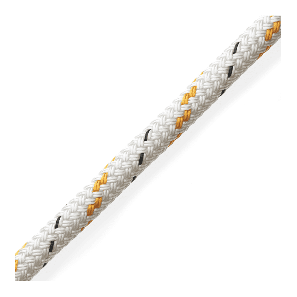 Marlow Doublebraid white rope with gold flecks