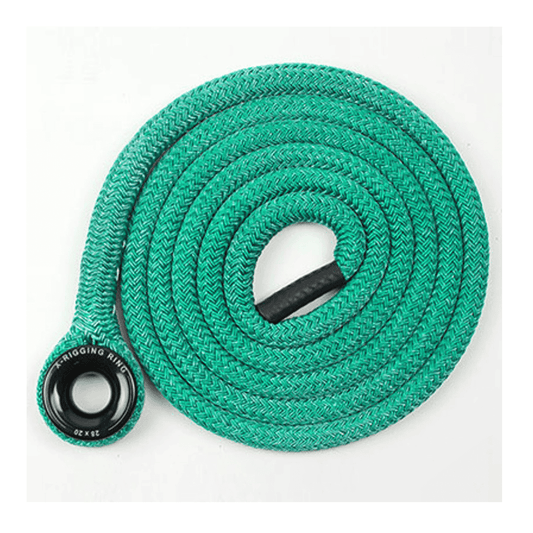 Notch 3/4" x 12ft Sling with Large Rigging Ring. Teal rope with black rigging ring